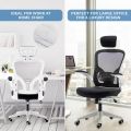 EXECUTIVE OFFICE CHAIR WITH HEAD REST ( BLACK MESH & WHITE BODY) - OC1015. 