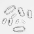 【HOT】 M3/M3.5/M4/M5/M6/M7/M8/M9/M10 Stainless Steel Screw Lock Climbing Carabiner Quick Links Safety Snap Hook Connecting Ring Buckle. 