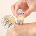 1 X Scalp Oil Applicator Bottle with Comb - Leak-Proof Reusable Design, 5 Ball Heads for Smooth And Fast Discharge, Easy Oiling And Application, White, Gray, 2 Colors Optional, Suitable for All Hair Types And Oil Guided Massage. 
