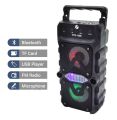 Wireless Portable Speaker with Bluetooth, Mic Input, FM Radio, TF Memory Card Reader and USB Pen Drive. 