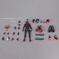 IUQXU Miles Morales Spider Man Action figures 15cm Multi-Accessories Super Hero Spiderman Movable Statues Model Collectible Ornaments. 
