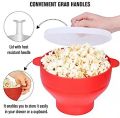 Popcorn MAKER Popper Bowl with Lid silicone microwave. 