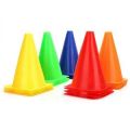 Agility Training Cone 23cm/9" 10pcs. Football Training Sports Cone, Soft Plastic Traffic Cone, Used for Basketball and Roller Skating Training (Size : 10pcs). 