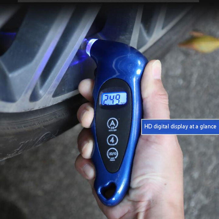 New Tire Air Pressure Gauge Digital Car Bike Truck Auto LCD Meter ...