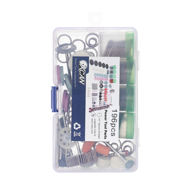 KOGEEK%20196pcs%201/8"%20Shank%20Rotary%20Tool%20Accessories%20Set%20Sanding%20Grinding%20Brushing%20Polishing%20Bits%20Accessory%20Kit%20with%20Storage%20Box%20for%20Dremel%20Grinder%20-%20Image%203