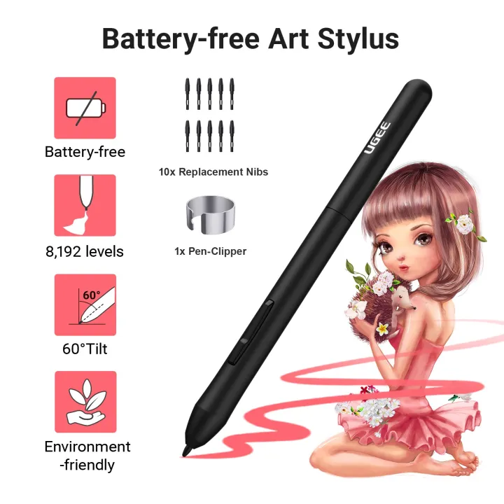 UGEE%20S640%20Graphics%20Tablet%206.3x4%20inches%20Digital%20Drawing%20Tablets%20with%20Battery-free%20Stylus%2010%20Shortcuts%20Support%20Android%20Windows%20Mac%20-%20Image%205