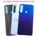 New For Xiaomi Redmi Note8 Note 8 Pro Battery Back Cover 3D Glass Panel For Redmi Note 8 Rear Door Housing Case Adhesive Replace. 