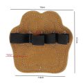 1Pairs New Cowhide Leather Weight Lifting Training Gloves Palm Protection Anti-Slip Palm Pad Half Finger Gym Glove Pull Ups. 