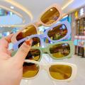 Original [ New ]2023 Children's Square Sunglasses Frosted Cartoon Baby Sunglasses uv400 UV Protection Kids Glasses. 