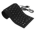 Foldable Flexible Waterproof USB Wired Keyboard. 