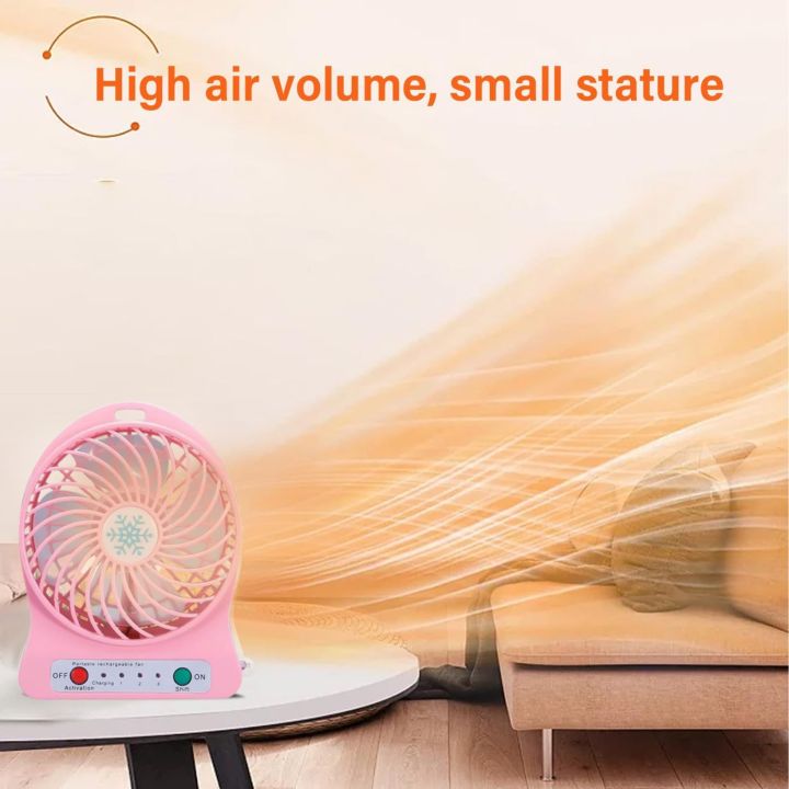 Lamp handheld, outdoor fan, snowflake fan, night power, convenient mini ...