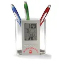 Plastic penholder multifunctional calendar clock Electronics. 