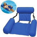 PVC Summer Inflatable Foldable Floating Row Swimming Pool Water Hammock Air Mattresses Bed Beach Water Sports Lounger Chair. 