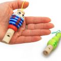 1Pc Infant Whistling Toy Wooden Random Color Toys Cartoon Animal Whistle Educational Music Instrument Toy for Baby Kids Children. 