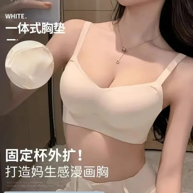 Thickened%20Steamed%20Bun%20Fixed%20Cup%20Integrated%20External%20Expansion%20Underwear%20Women's%20Flat%20Chest%20Small%20Chest%20Gathered%20Big%20Bra%20Bras%20-%20Image%204