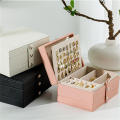 Portable Accessories Storage Jewelry Organizer Large Capacity Display Box Earrings Box Dustproof Storage Boxes. 