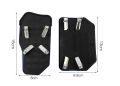 【black】 Car pedal modification universal metal brake pad clutch accelerator accessories. 