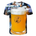 Summer Cool Beer Bubble Men's Women's 3D Printed T Shirts Personalities Fashion Tee Casual Comforts O-Neck Short Sleeve Men Tops. 