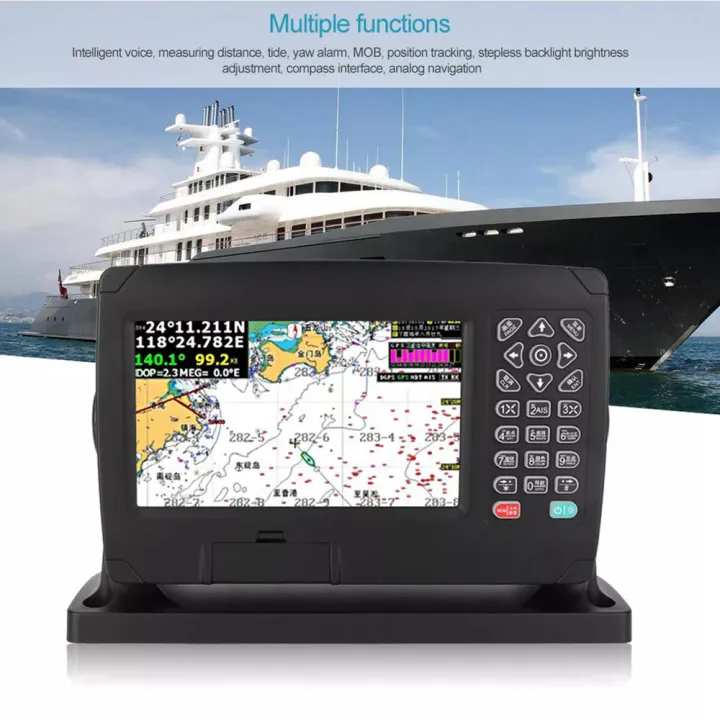 Color Navigation System High-Resolution Sea Navigator 7 Inch Portable ...