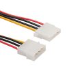 【Miga Plaza】4-Pin IDE to 4-Pin IDE Molex 4Pin Male to Female Floppy 4 Pin Power Cord / IDE Power Extension Cord 7.87in 2 Packs. 