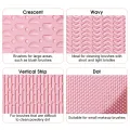 HEGRUS Foldable Makeup Brush Makeup Brush Cleaning Set Cleaner Beauty Tools Cleaning Brush Three-Piece Set Of Makeup Tools Cleaner Makeup Brush Cleaner Drying Net. 