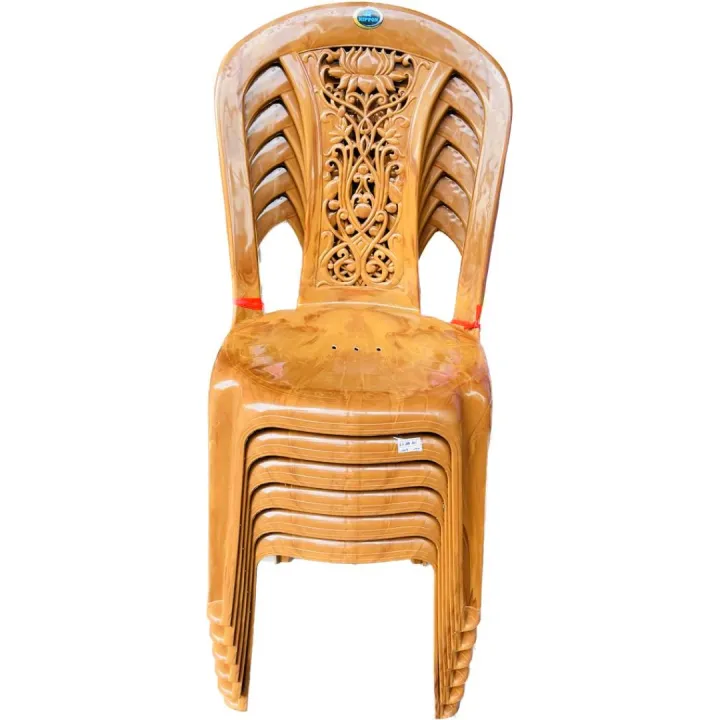 Plastic chair 6 pcs set nippon armless quality furniture bulk pack dining chair veranda chair hotel chair
