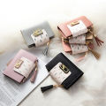 Yfashion Women Short Wallet 3-folds PU Leather Horizontal Square Purse ID Bank Card Money Holder. 