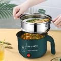 Multi-function Portable Cooker Non-stick Stainless Steel Electric Skillet Fry Pan Rice Cooker. 