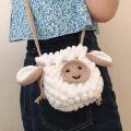 Hand-Wool Lamb Bag Material BagdiySimple Bag Shoulder Messenger Handbag Bucket for Friends. 