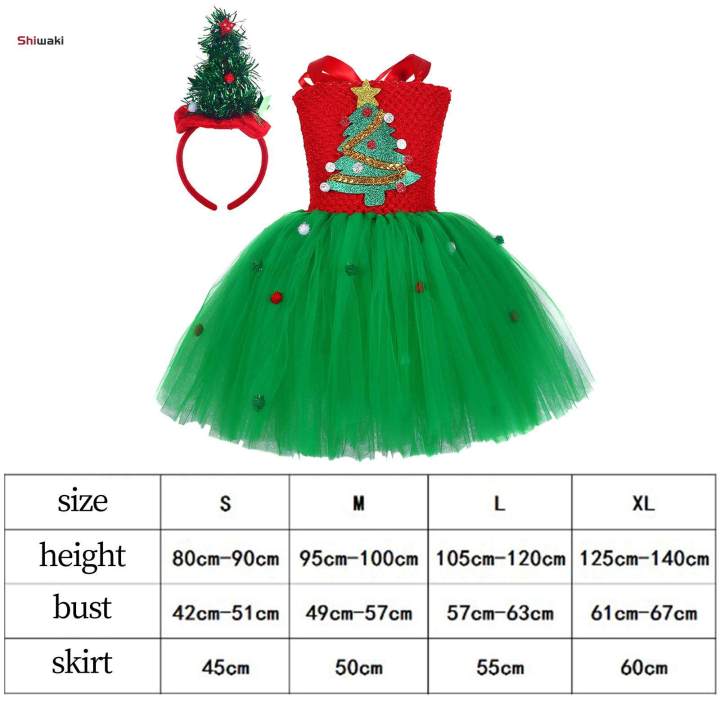 Girls%20Christmas%20Tree%20Costume%20Headwear%20Lovely%20Dress%20up%20for%20Role%20Play%20Theme%20Parties%20Winter%20-%20Image%202