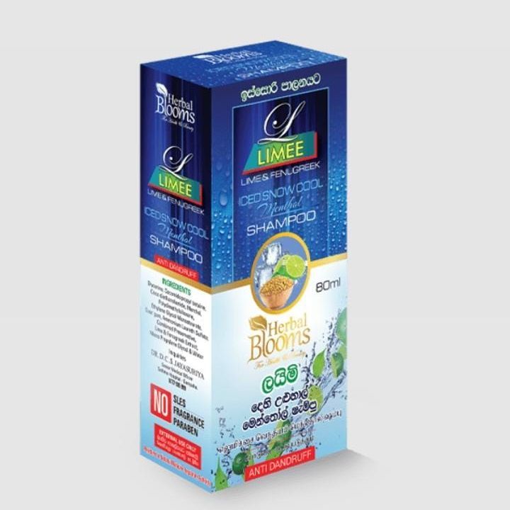 herbal blooms Limee Lime & Fenugreek Iced snow Cool Menthol shampoo 80ml