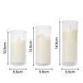 Led Flameless Electric Candles Lamp Acrylic Glass Battery Flickering Fake Tealight Candle Bulk for Wedding Christmas. 