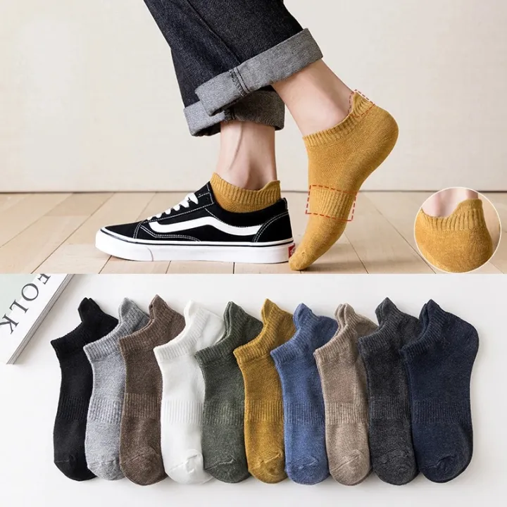 5%20Pair%20Socks%20for%20Men%20No%20Show%20Ankle%20Low%20Cut%20Summer%20Man%20Short%20Thin%20White%20Black%20Nonslip%20Spring%20Sport%20Woman%20Shoe%20Slippers%20Cotton%20-%20Image%202