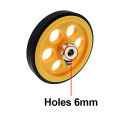 【EleganceEssence】Encoder Meter Wheel Synchronous Length Measurement Counting Distance Rubber Perimeter 200mm φ6mm 8mm. 