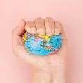 1PC Stress Relief World Map Foam Ball Squeeze Globe Toy Novelty Funny Squishy Anti-stress Toys Decompression Funny Gifts for Kids. 