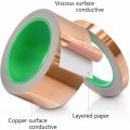Copper Tape Conductive Adhesive Metal Copper Strip for Grounded EMI Shielding Solder Stained Glass Paper Circuits DIY Crafts-5mm*20m. 