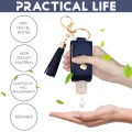 Kid Baby Hand Sanitizer Bottle Mini Disinfectant Hands Portable Hydroalcoholic Gel Bottle Hand Sanitizer Leather Case Keychain #WT. 