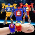 Creative Children Watch Transformers Electronic Watch Kid Robot Educational Toys Sport Digital Watches Kids Boy Girl Clock Gift. 