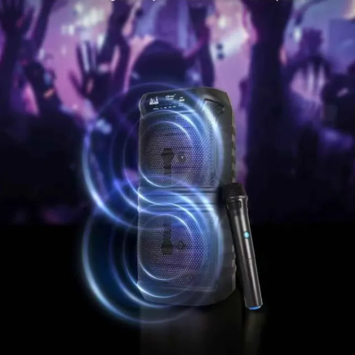 KTS%202060%20Portable%20Bluetooth%20Karaoke%20Speaker%20Dual%206.5%20Inch%20Wireless%20Speaker%20with%20Microphone%20JBL%20Party%20Box%20Type%20USB%20TF%20Card%20AUX%20FM%20RGB%20Lights%20Rechargeable%20Party%20Speaker%20JBL%20Style%20Bluetooth%20Speaker%20Party%20Box%20-%20Image%203
