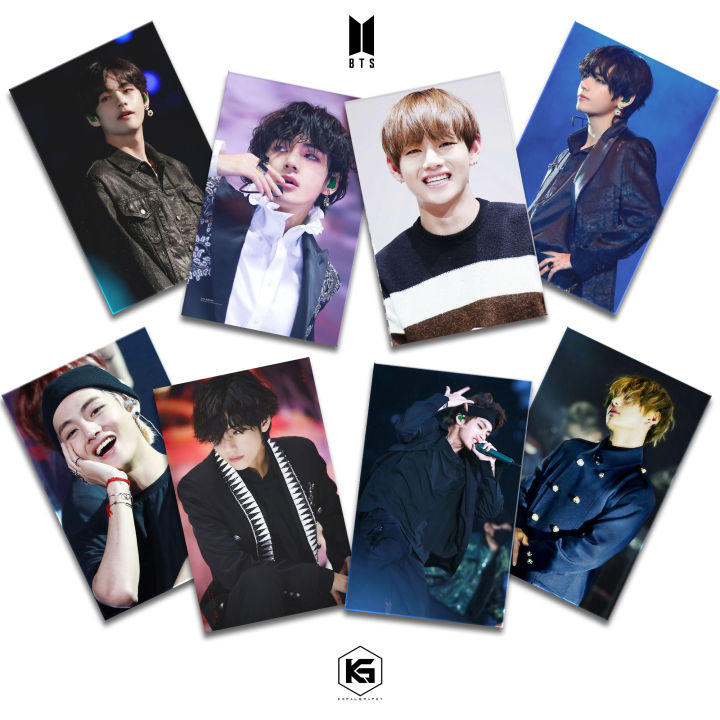 KPOP%20Taehyung%20Photocards%20BTS%20%20V%20Collectible%20Glossy%20LOMO%20Card%20Pack%2032PCS%20-%20Image%203