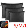 Fireproof Waterproof Document Bag File Money Safe Box Secret File Protect Pouch. 