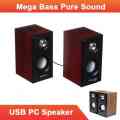 MUSiC-F Wooden Speaker (USB Power // AUX Audio). 