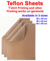 Teflon Paper Sheet for Heat Press and Crafting  Ptfe for T-shirt DTF iron press and mini heat press Printing tshirt printing and Crafting. 