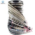 DC5V WS2812B 5m/Roll 30/60/144leds/m Black/We PCB IP30/IP65/IP67 5050RGB Individually Addressable Smart led pixel strip light-1m WS2812B 144leds-IP30-We PCB-. 