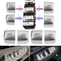 Car Window Switch Repair Button Cover Vehicle Door Glass Lift Control Driven Switch Cap For Mercedes Benz C Class W205 C200 Glc. 
