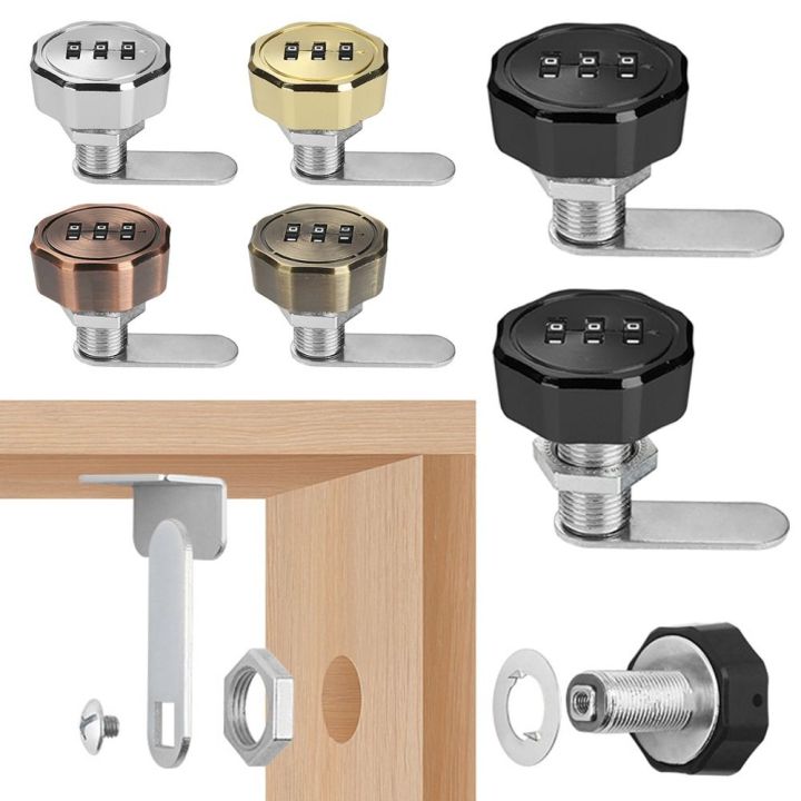 Cabinet password number mailbox cabinet password lock 3 password lock drawer combination lock