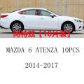 Airspeed for MAZDA 3 AXELA MAZDA 6 ATENZA CX-4 CX-5 Car Window Column Decorative Sticker Mirror Black B C Pillar Cover Mouldings. 