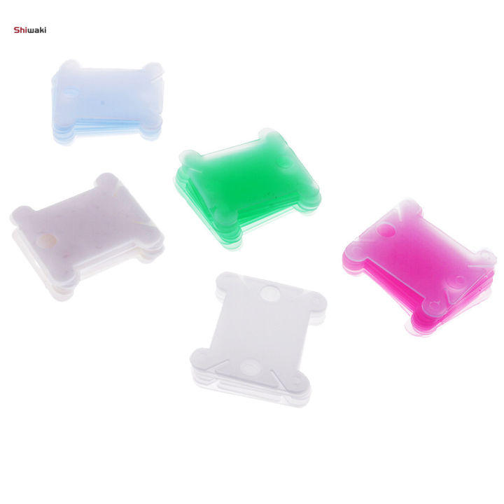 50pc%20Plastic%20Thread%20Winding%20Plate%20Board%20Embroidery%20Floss%20Bobbin%20Spool%20Holder%20-%20Image%202