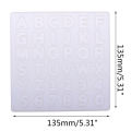 Crystal Epoxy Resin Mold Alphabet Letter Number Pendant Casting Silicone Mould. 