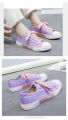 IELGY canvas shoes women's shoes Korean version of all-match casual breathable flat sneakers. 